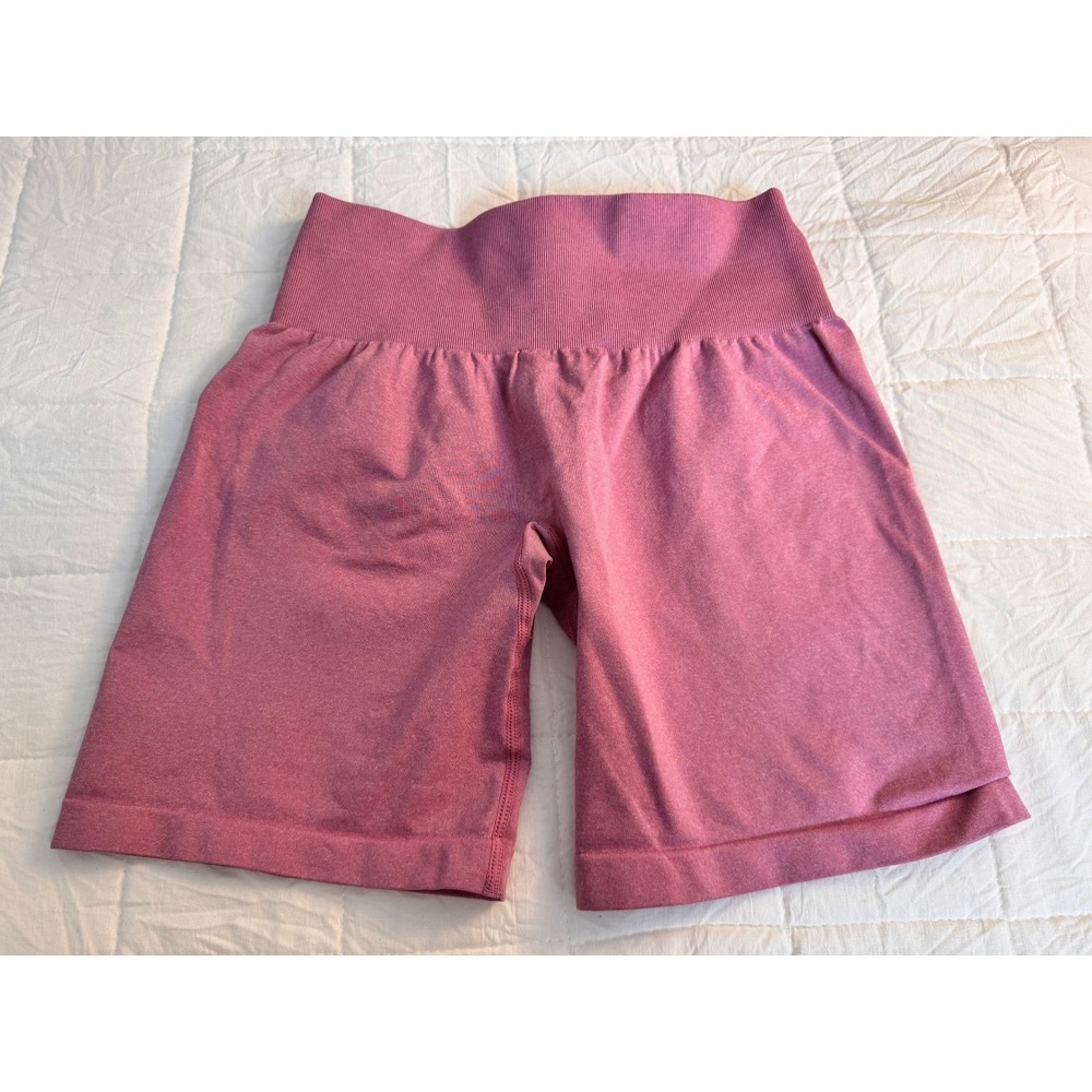 NVGTN Seamless Biker Shorts High‎ Waisted Pink Women's Size Small